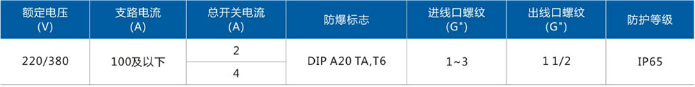 BXX51-DIP粉塵防爆動力檢修箱注意技術(shù)參數(shù).jpg